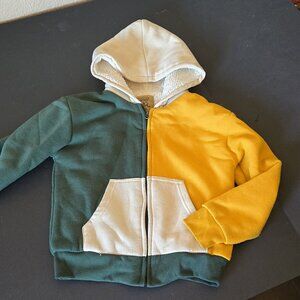 Brooklyn laundry youth Hoodie Jacket Full Zip Thick multi color Sz 8